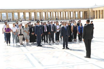 Anıtkabir Ziyareti etkinliğinden bir kare